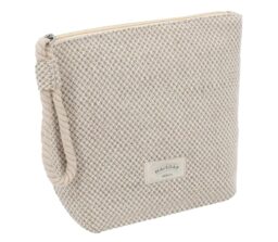 Kulturtasche aus Baumwolle und Leinen